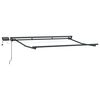 vidaXL Manual Awning Frame with LEDs Anthracite 3.5 x 2 m Aluminium