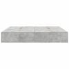 vidaXL Storage Bed Frame Concrete Grey 180 x 200 cm Engineered Wood