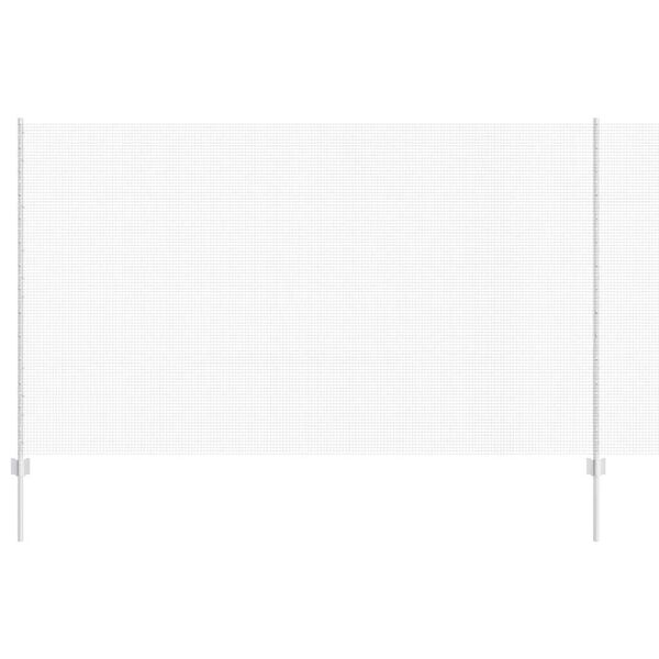 vidaXL Fence with Post Silver 1.4 x 50 m Steel