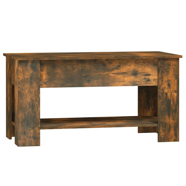 vidaXL Coffee Table Smoked Oak 101x49x52 cm Engineered Wood