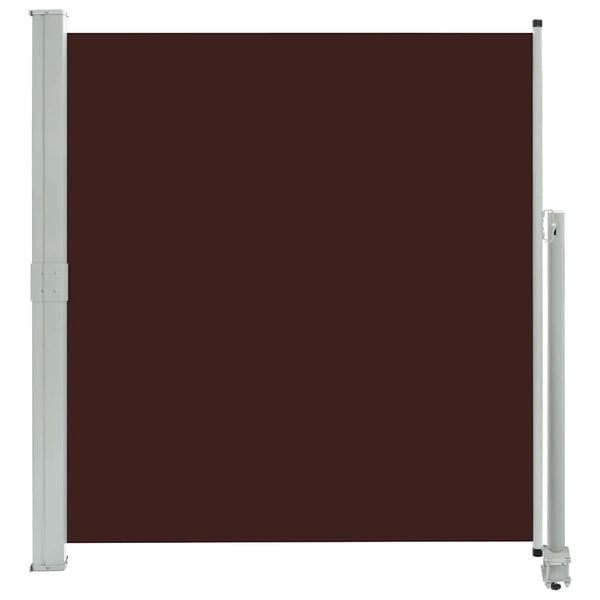 vidaXL Patio Retractable Side Awning 160x300 cm Brown