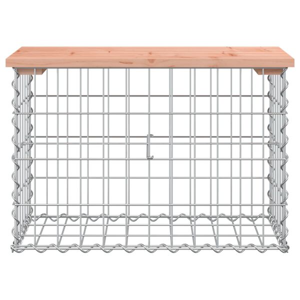 vidaXL Garden Bench Gabion Design 63x31.5x42 cm Solid Wood Douglas