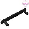 vidaXL Cabinet Handle 12 pcs Black 121 x 16.6 x 28.3 mm Iron