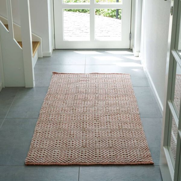 House Nordic Hallway Runner Esme Dark Coral