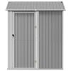 vidaXL Garden Shed Light Grey 192x152.5x237 cm Galvanised Steel