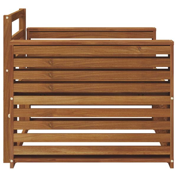 vidaXL 2 Piece Sofa with Armrests Solid Acacia Wood Natural