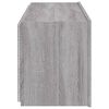 vidaXL TV Wall Cabinet with LED Lights Grey Sonoma 100x35x41 cm