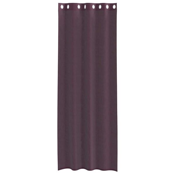 vidaXL Voile Curtains with Grommets 2 pcs Purple 140x300 cm
