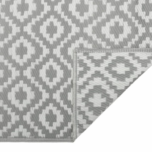 vidaXL Outdoor Carpet ARAKIL Grey 140x200 cm PP