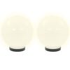 vidaXL LED Bowl Lamps 4 pcs Spherical 20 cm PMMA