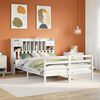 vidaXL Bookcase Bed without Mattress White 160x200 cm Solid Wood Pine