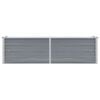 vidaXL Garden Raised Bed Galvanised Steel 160x40x45 cm Grey