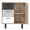 Finori Chest of Drawers Orlando 1 Grey and Craft Oak