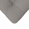 vidaXL Seat Cushions 4 pcs Taupe 40 x 40 x 12 cm Fabric
