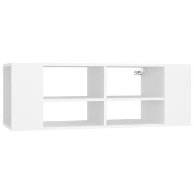 vidaXL Wall-Mounted TV Cabinet White 102x35x35 cm Engineered Wood