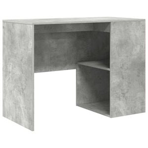vidaXL Desk Concrete Grey Engineered Wood 102 x 50 x 75 cm