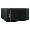 vidaXL Network Cabinet with Storage Black 60 x 60 x 35 cm Steel