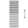 vidaXL Zebra Blind Dark Grey 70x230 cm Fabric Width 65.9 cm Polyester