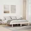 vidaXL Extra Long Bed Frame without Mattress White 140x220 cm Solid Wood Pine