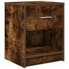 vidaXL Bedside Cabinets 2 pcs with Drawer Smoked Oak 40x34x50 cm
