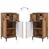 vidaXL Bathroom Furniture Set Old Wood Engineered wood, Metal