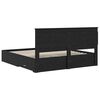 vidaXL Bed Frame with Drawer with Headboard Manual Engineered Wood