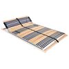 vidaXL Slatted Bed Base without Mattress with 42 Slats 7 Zones 120x200 cm