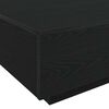 vidaXL Coffee Table Black Oak 80 x 80 x 31 cm Engineered Wood