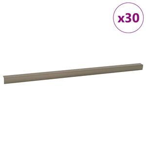 vidaXL Stair Nosings 30 pcs Champagne 67 x 3 x 2 cm Aluminium