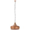 vidaXL Industrial Hanging Lamp Copper Iron & Solid Wood 35 cm E27