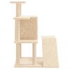 vidaXL Cat Tree with Sisal Scratching Posts Cream 97 cm