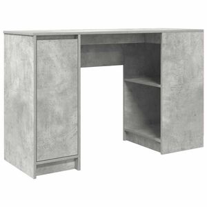 vidaXL Desk Concrete Grey 120x42x76 cm Engineered Wood