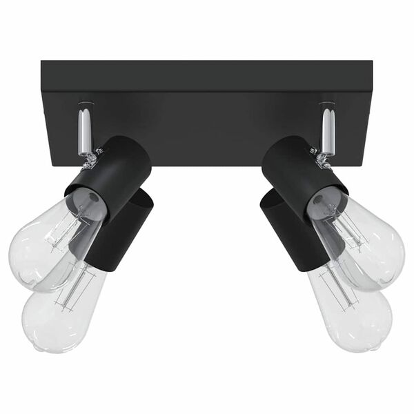 vidaXL Ceiling Spotlight Black 26.5 x 26 x 11.5 cm Metal