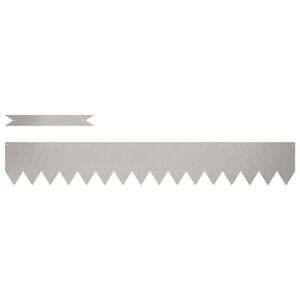 vidaXL Lawn Edging 10 pcs Brown 100 x 0.05 x 15 cm Weathering Steel