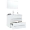 vidaXL 3 Piece Bathroom Furniture Set White