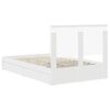 vidaXL Storage Bed with Headboard White 120 x 200 cm Engineered Wood