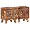 vidaXL Bedside Cabinet 2 pcs 40x32x46 cm Solid Wood Reclaimed