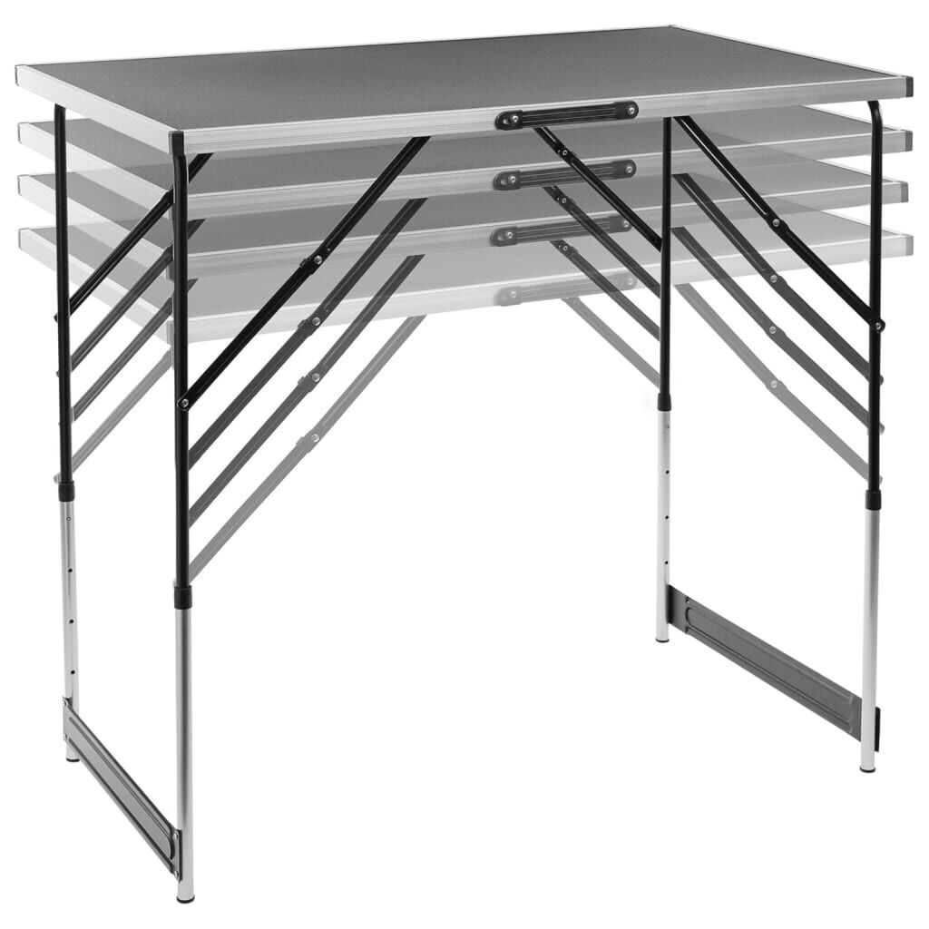 HI Folding Table 100x60x94 cm Aluminium | vidaXL.co.uk