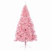 vidaXL Artificial Pre-lit Christmas Tree with 300 LEDs Pink 240 cm PVC