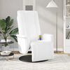 vidaXL Massage Recliner Chair with Footrest White Faux Leather