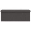 vidaXL Storage Bench Foldable Dark Grey Faux Linen