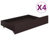 vidaXL Bed Frame without Mattress Dark Brown 160x200 cm Solid Wood