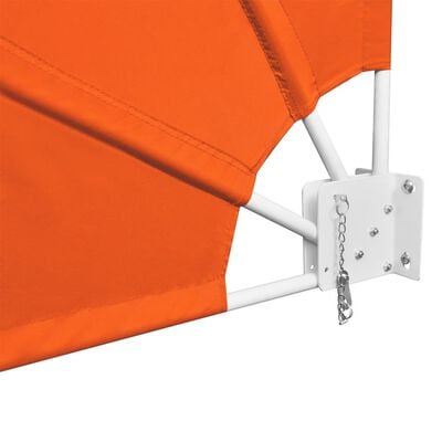 vidaXL Collapsible Balcony Side Awning Terracotta 210x210 cm