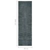 vidaXL Carpet Runner Washable Foldable Grey 60x300 cm Polyester