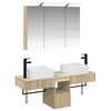 vidaXL Bathroom Cabinet Set 4 pcs Sonoma Oak Engineered Wood