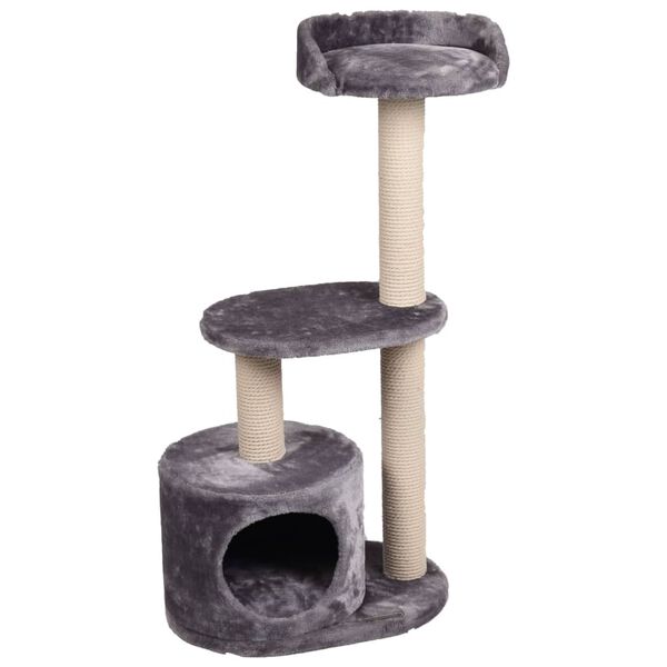 FLAMINGO Cat Scratching Tree Echo Grey 48x34x99 cm