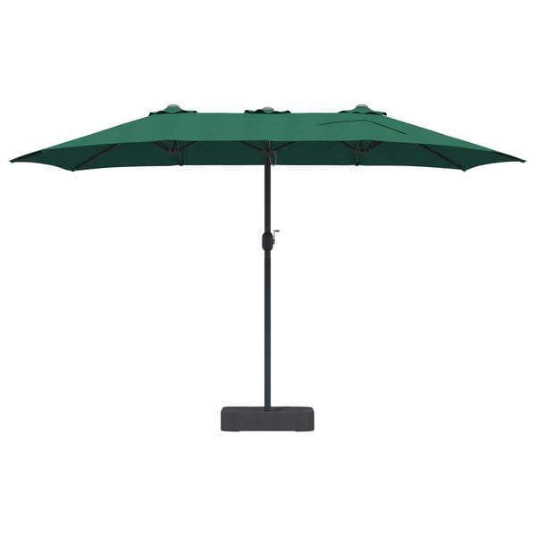 vidaXL Garden Parasol Green 385 x 209 x 244 cm Polyester