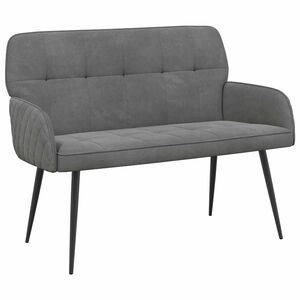 vidaXL 2 Seater Sofa with Metal Legs 2-Seater Dark Grey Velvet