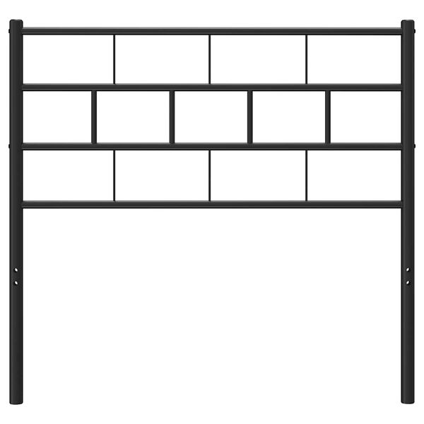 vidaXL Metal Replace Headboard Black 75 cm