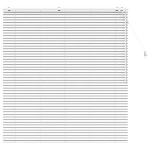 vidaXL Venetian Blind White 150 x 160 cm 35 mm Solid Paulownia Wood